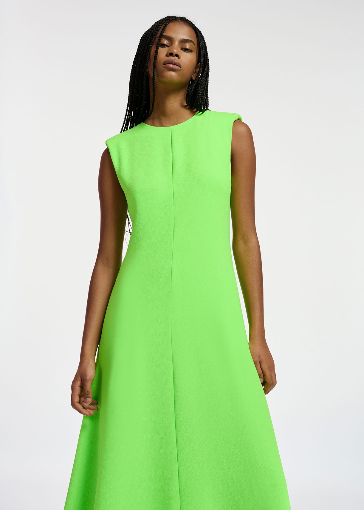 Robe verte fluo new arrivals