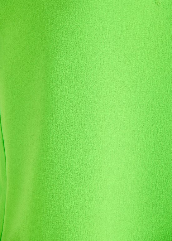 Fluogroene mouwloze top met V-hals