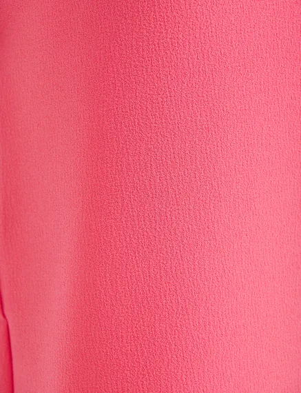 Pink sleeveless V-neck top