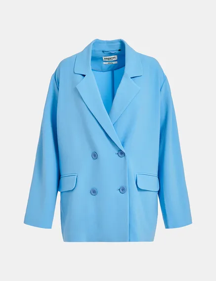 Blauer, zweireihiger Blazer