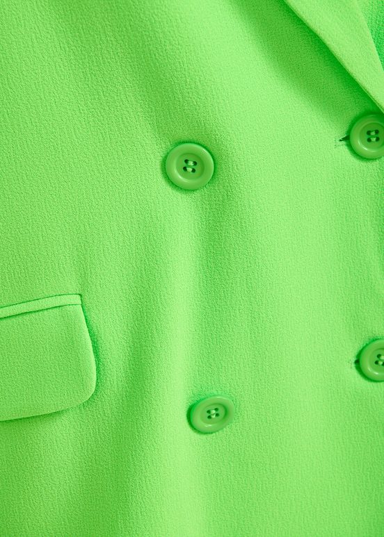 Blazer croisé vert fluo