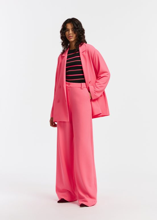 Blazer croisé rose