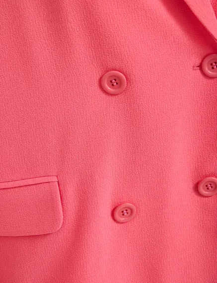 Blazer croisé rose