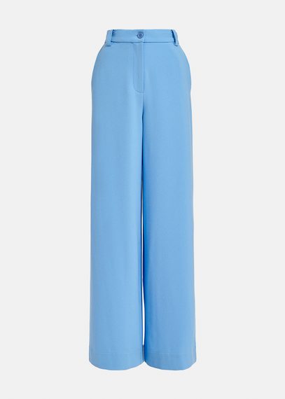 Pantalon bleu à jambes larges