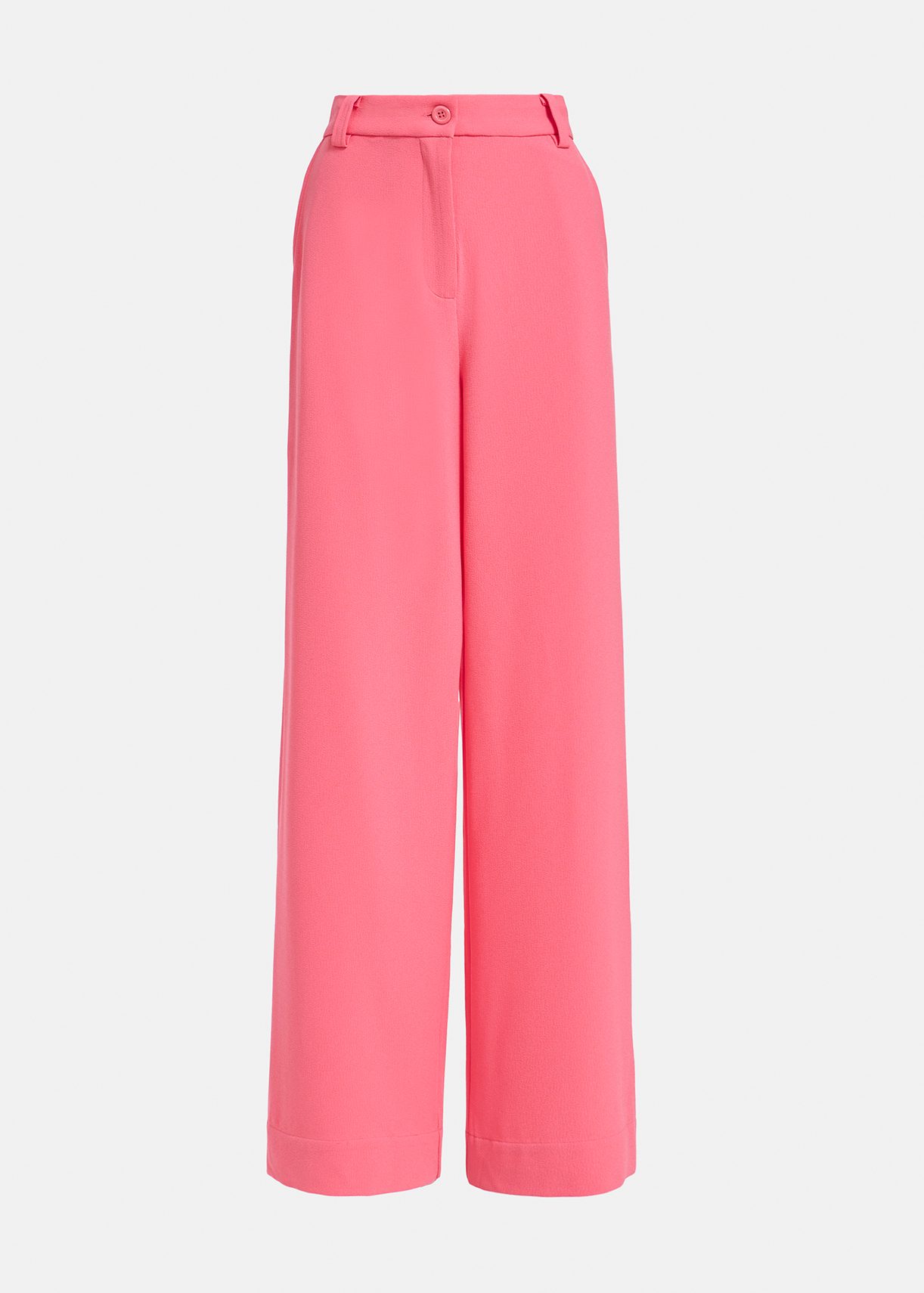 Roze broek met brede pijpen