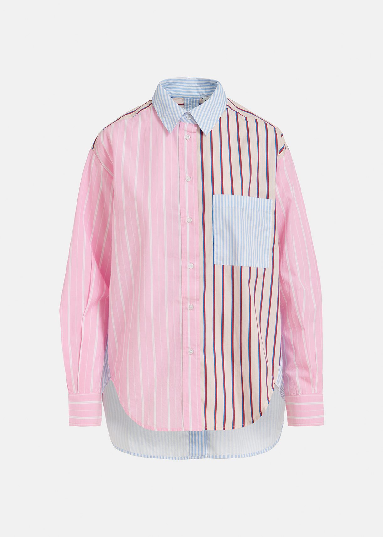 Multicolor striped cotton shirt