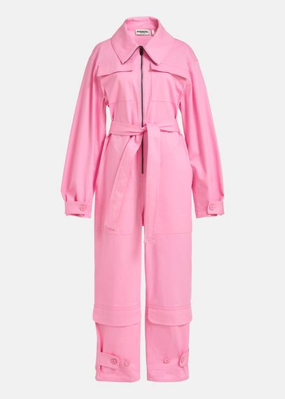 Roze jumpsuit van biokatoen