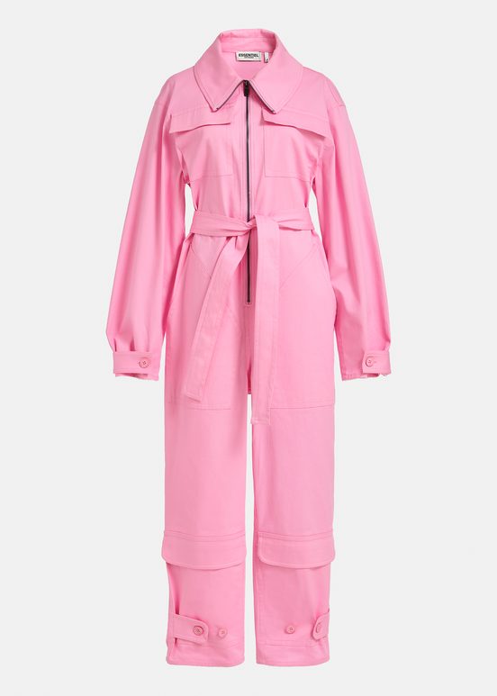 Roze jumpsuit van biokatoen