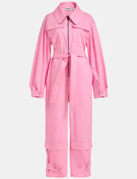 Roze jumpsuit van biokatoen