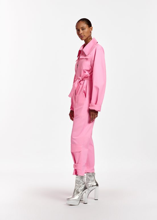 Roze jumpsuit van biokatoen