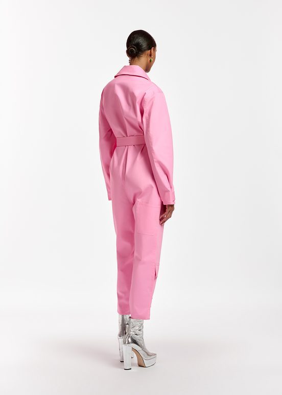 Roze jumpsuit van biokatoen