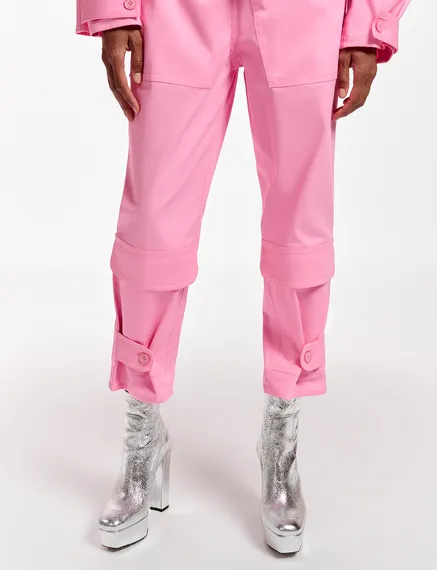 Roze jumpsuit van biokatoen