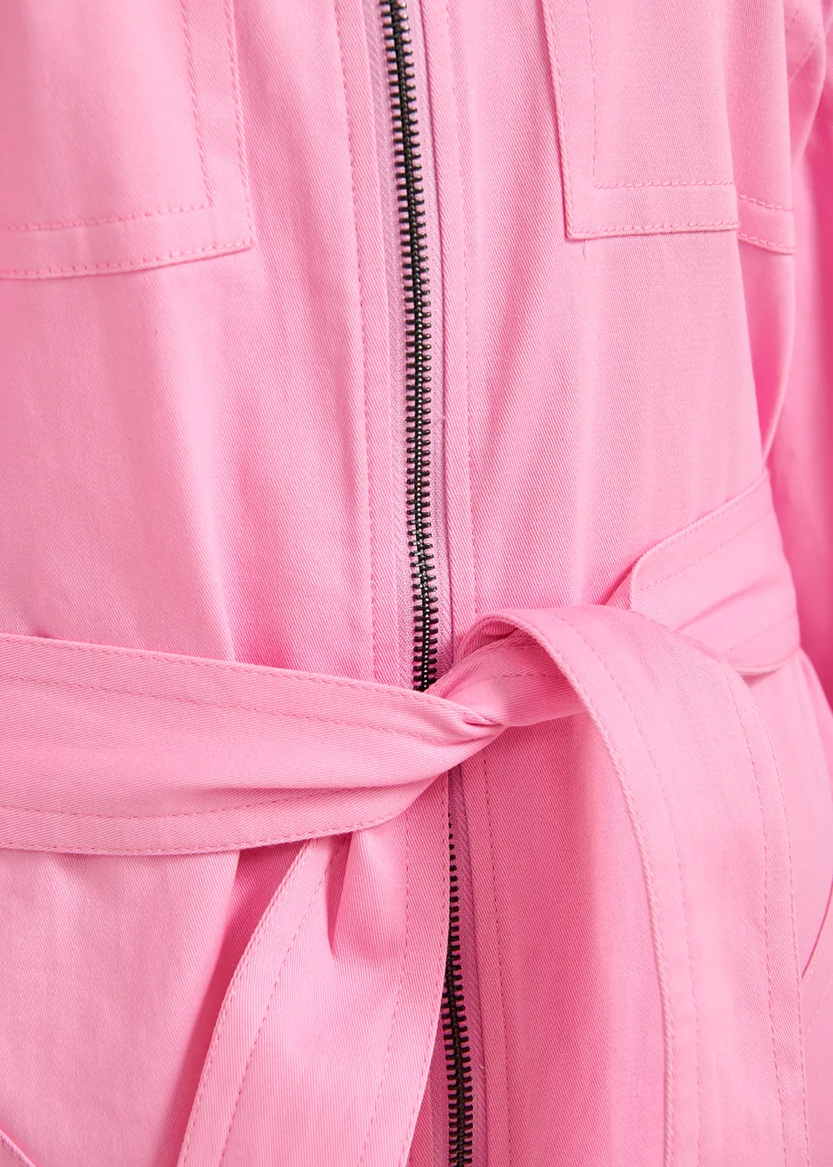 Pink organic cotton jumpsuit