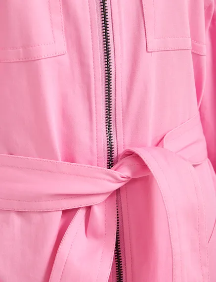 Roze jumpsuit van biokatoen