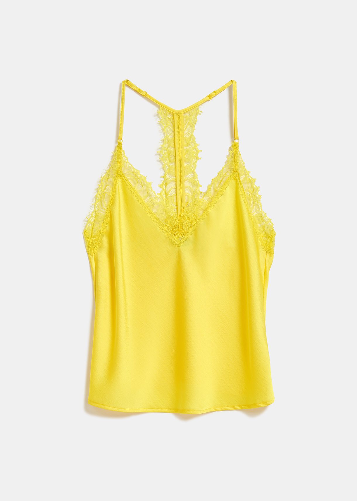 Yellow lace cheap camisole