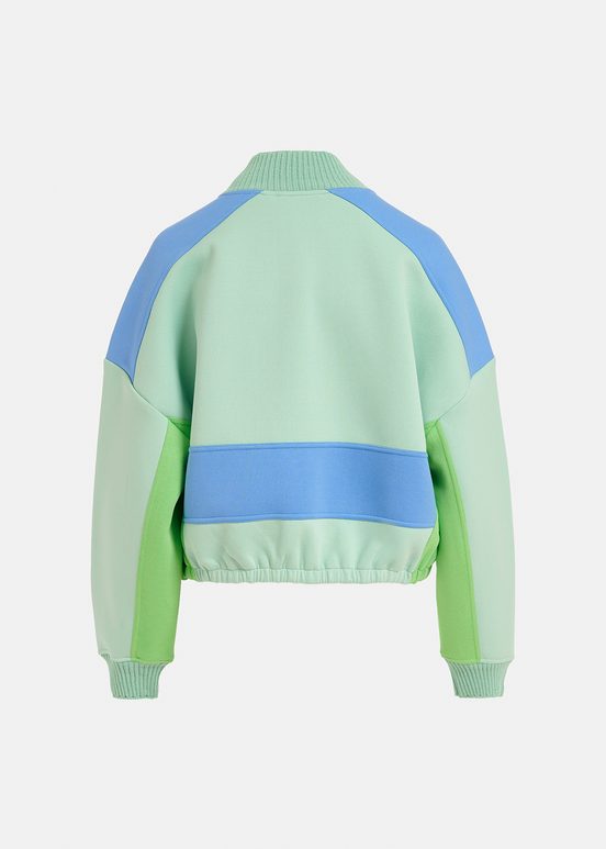 Veste de jogging vert menthe, bleue et verte