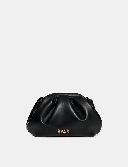 Black leather pouch