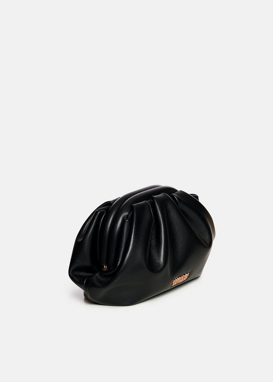 Black leather pouch