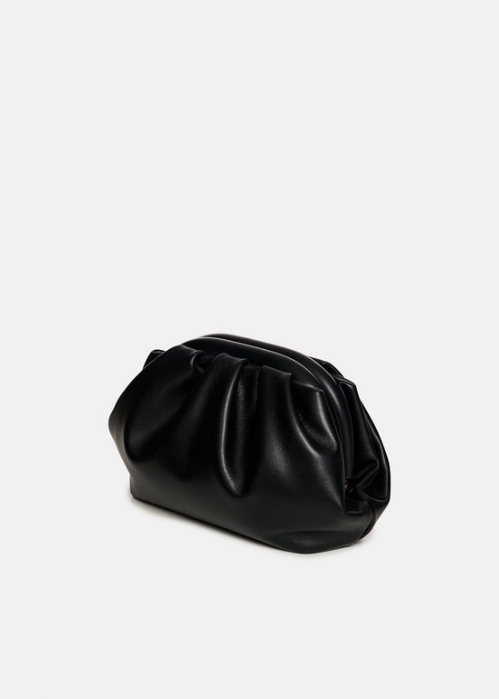 Black leather pouch