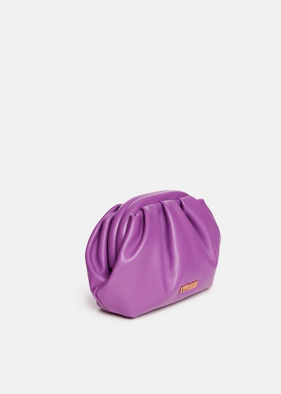 Violette Ledertasche