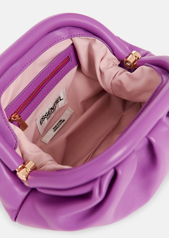 Violette Ledertasche