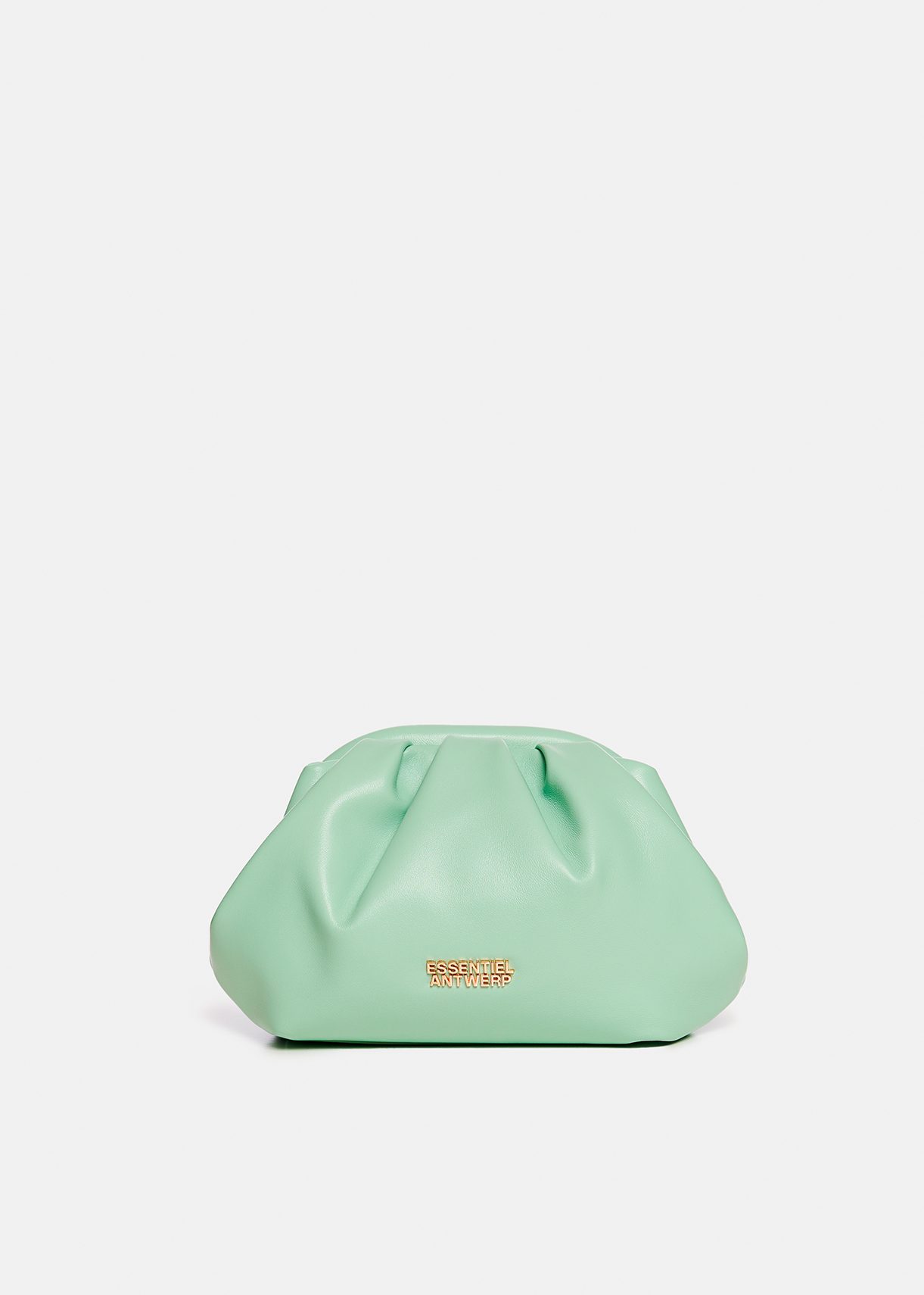 Mint green leather pouch | Essentiel Antwerp United States