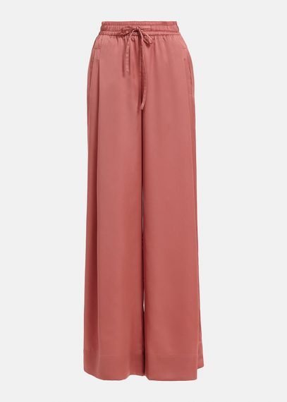 Pantalon vieux rose à jambes larges