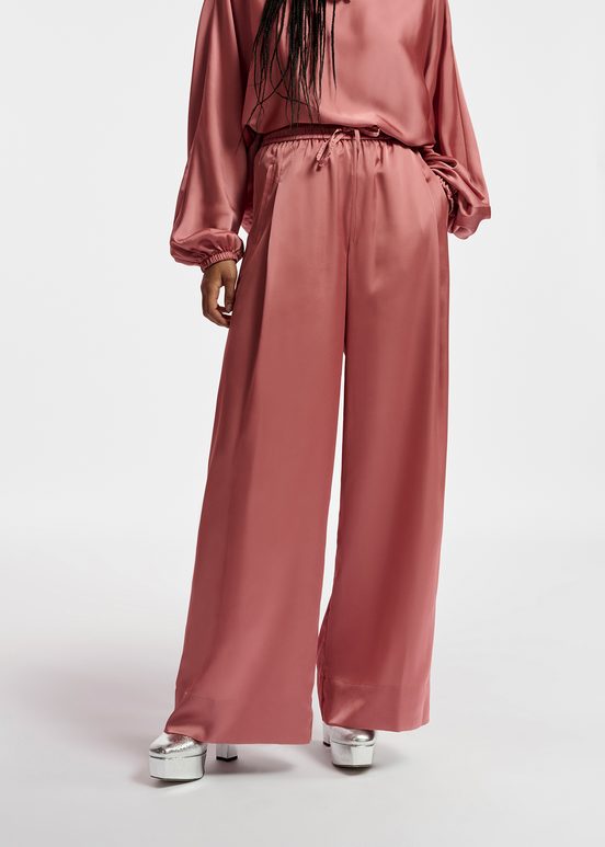 Vintage pink wide-leg pants