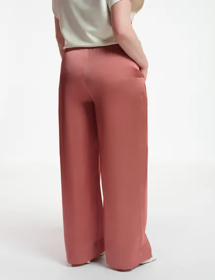 Vintage pink wide-leg pants