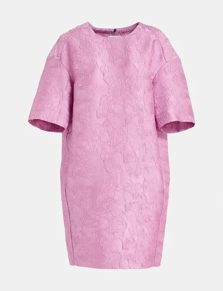 Mini-robe oversize lilas