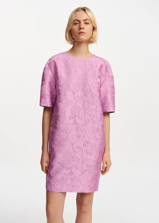 Mini-robe oversize lilas