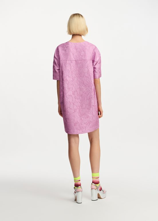 Mini-robe oversize lilas