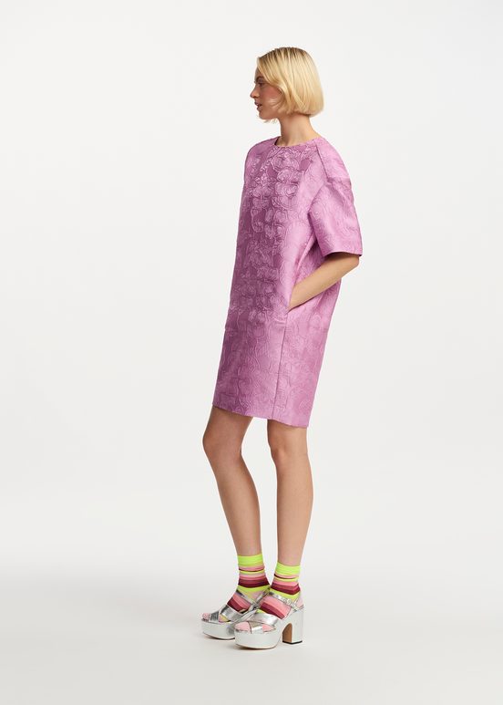 Mini-robe oversize lilas