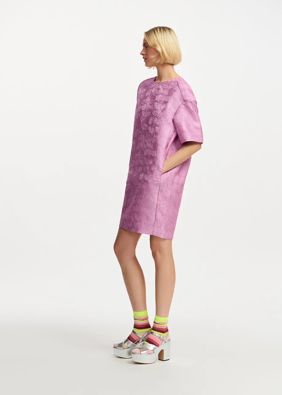 Lilac oversized mini dress
