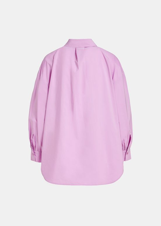 Lilac puffed-sleeves shirt