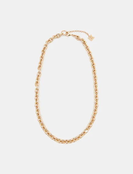 Gold-tone chain necklace