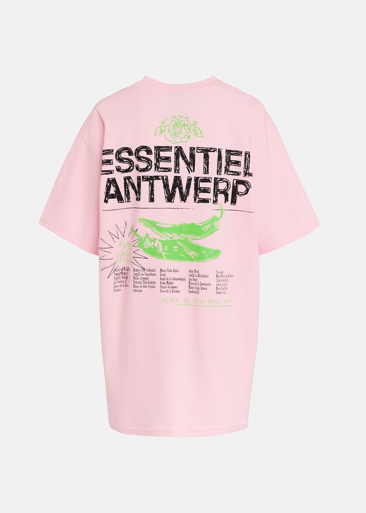 T shirt rose clair en coton avec texte Exclusivement en ligne