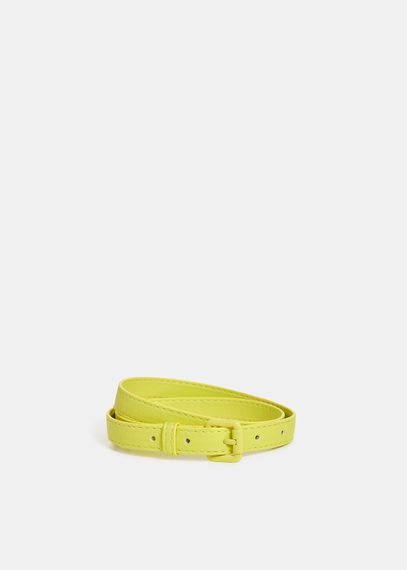 Yellow thin belt