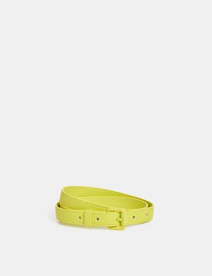 Fine ceinture jaune