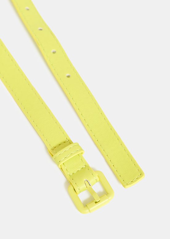 Yellow thin belt