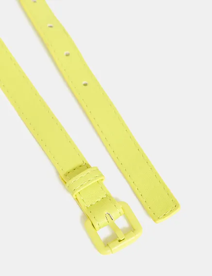 Yellow thin belt