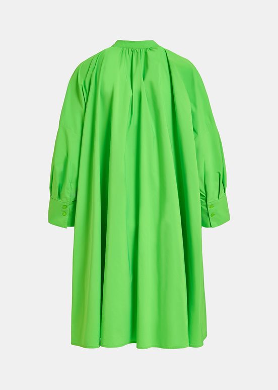 Green knee-length oversized shirt dress