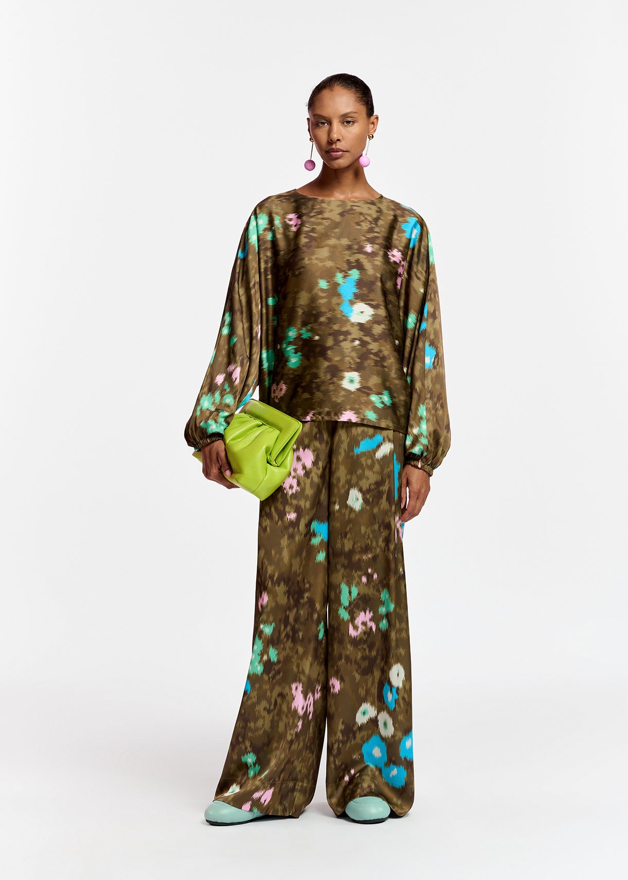 floral batwing top