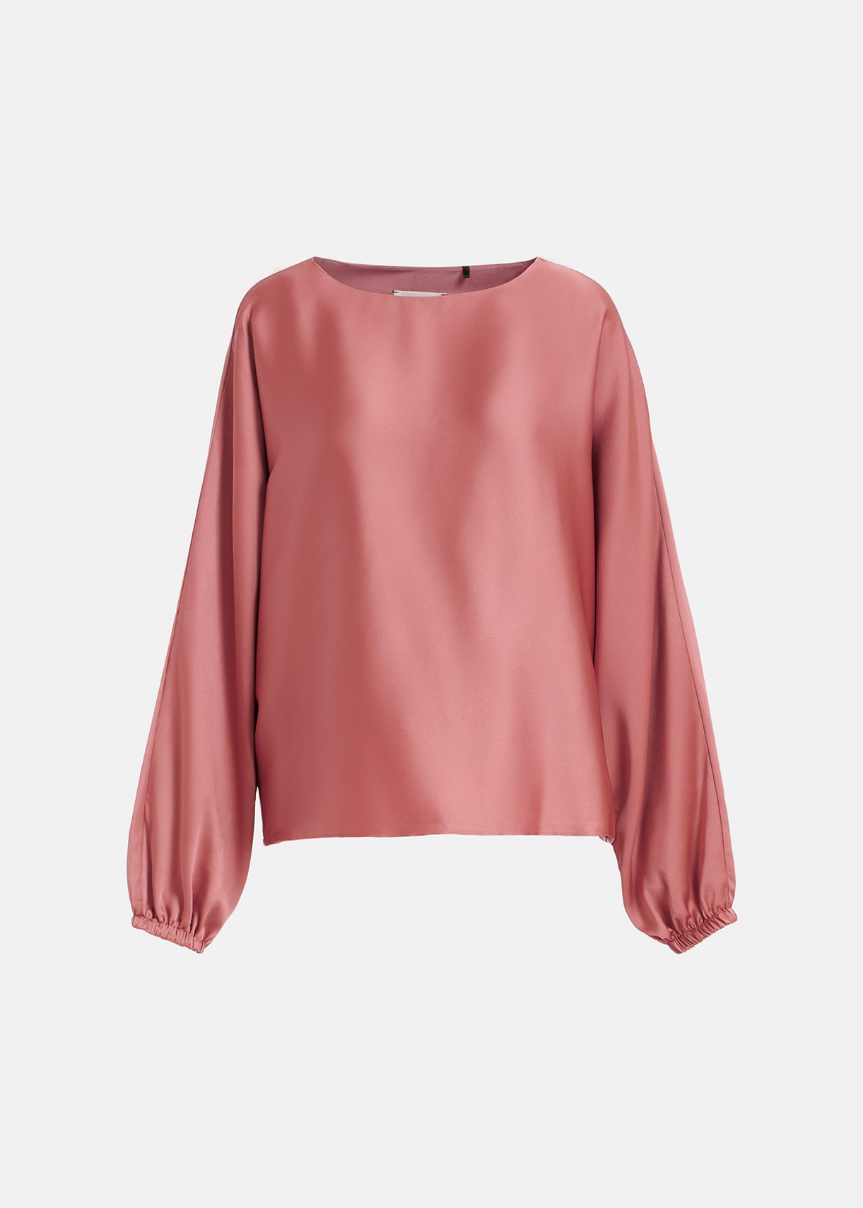 Vintage roze top met vleermuismouwen