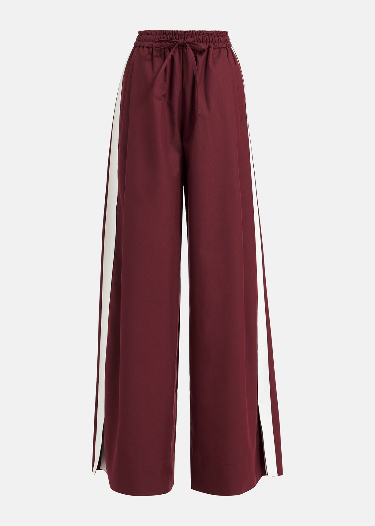 Maroon wide shop leg pants