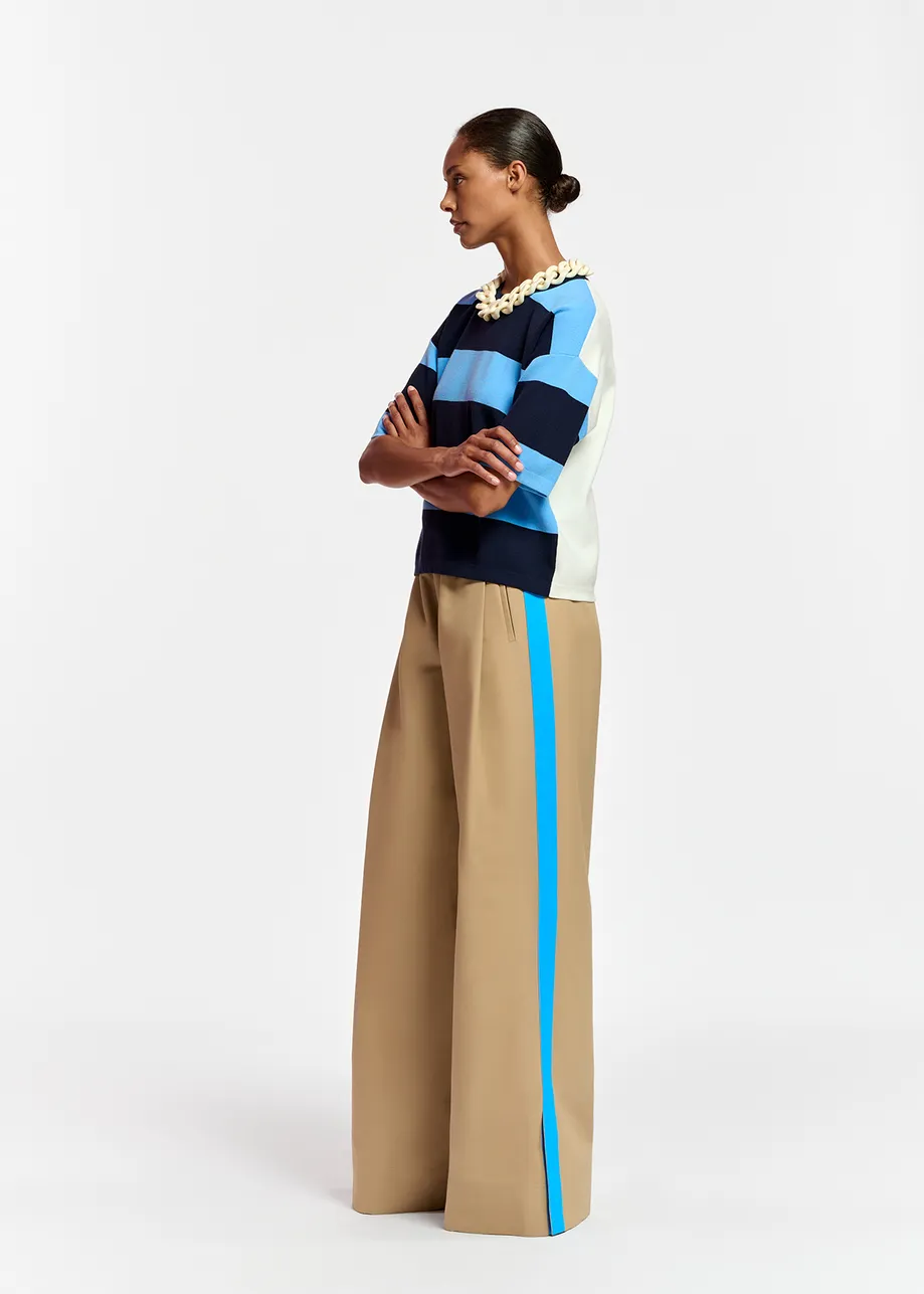 Camel wide-leg pants  Essentiel Antwerp United Kingdom