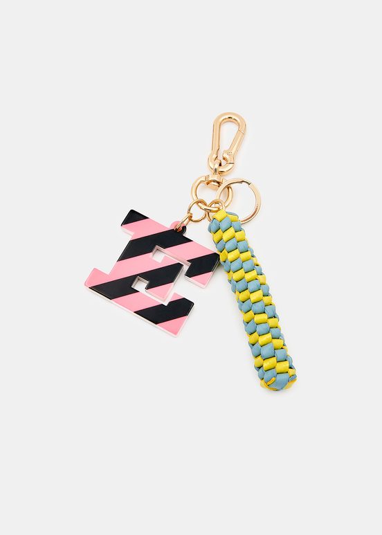 Pink and black E-shaped keyhanger