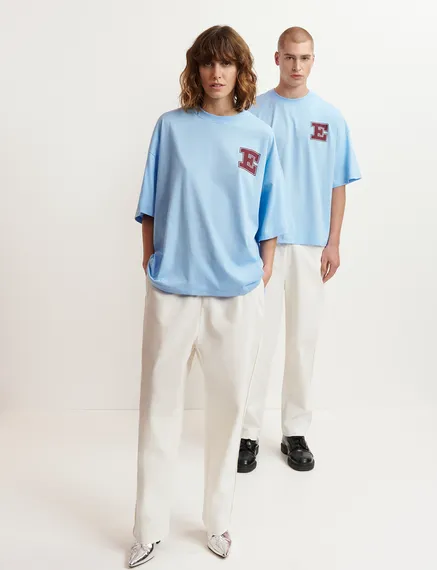 Off-white tapered-leg pants