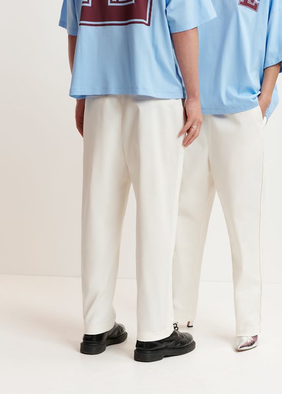 Off-white tapered-leg pants