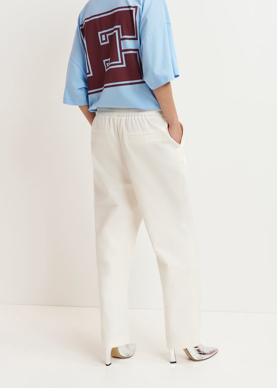 Off-white tapered-leg pants